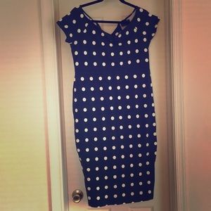 ASOS Maternity retro polka dot dress